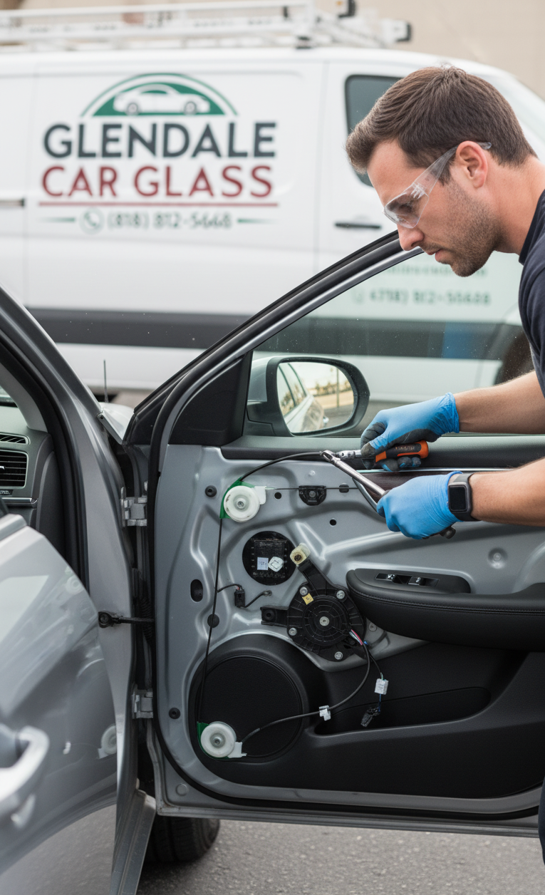 window-regulator-repair-by-glendale-car-glass